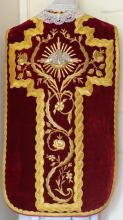 Red Antique Roman Vestment 8513